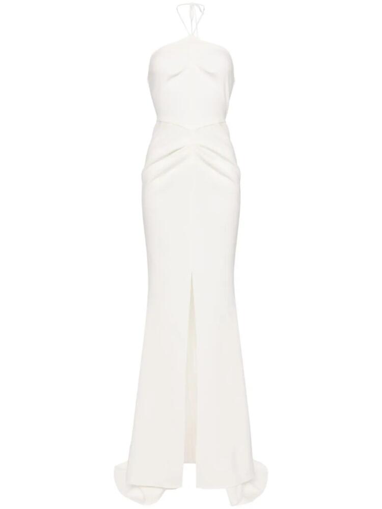 Maticevski halterneck maxi dress - White Cover