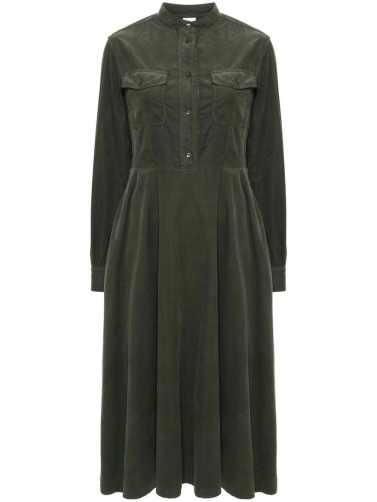 ASPESI corduroy midi dress - Green Cover