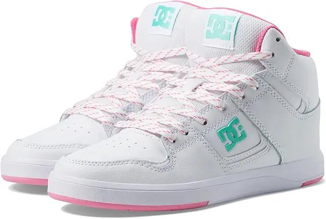 DC Cure High-Top (White/Pink/Turquoise) Women's Shoes Cover