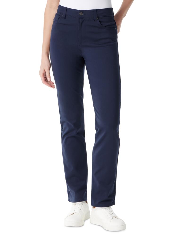 Gloria Vanderbilt Women's Shape Effect Pull On Straight Jean - Midnight Affair Cover