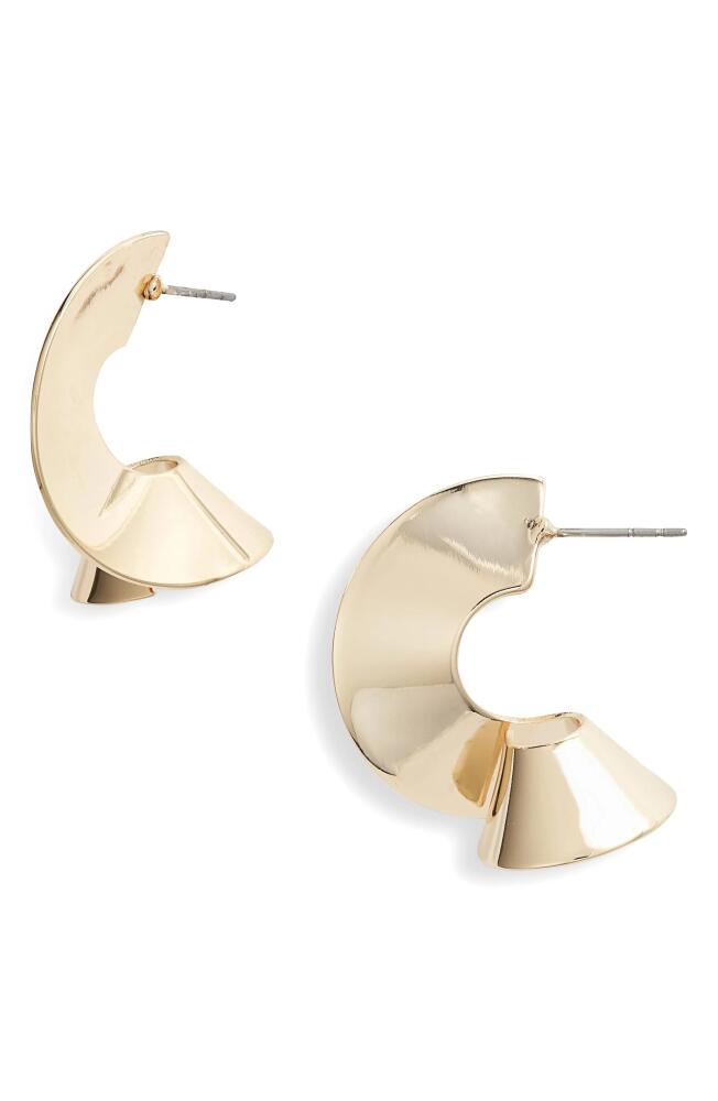 Nordstrom Flat Spiral Hoop Earrings in Gold Cover