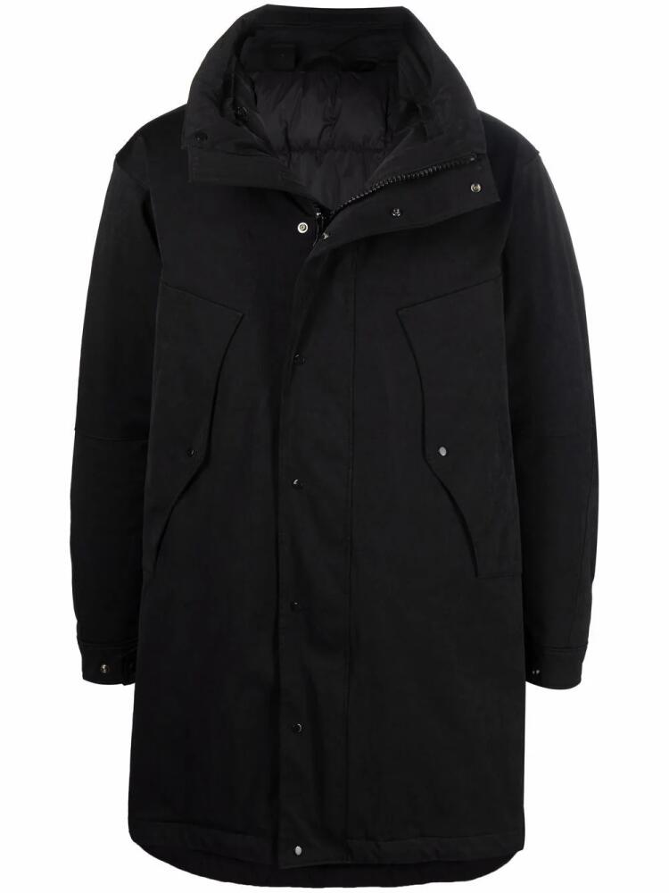 Ten C hooded padded down coat - Black Cover