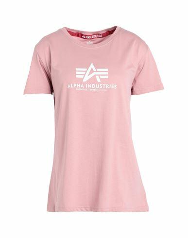 Alpha Industries Woman T-shirt Pink Cotton Cover