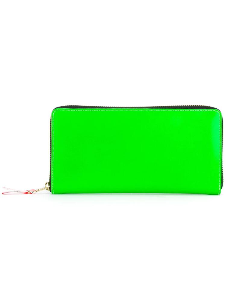 Comme Des Garçons Wallet panel zip wallet - Green Cover