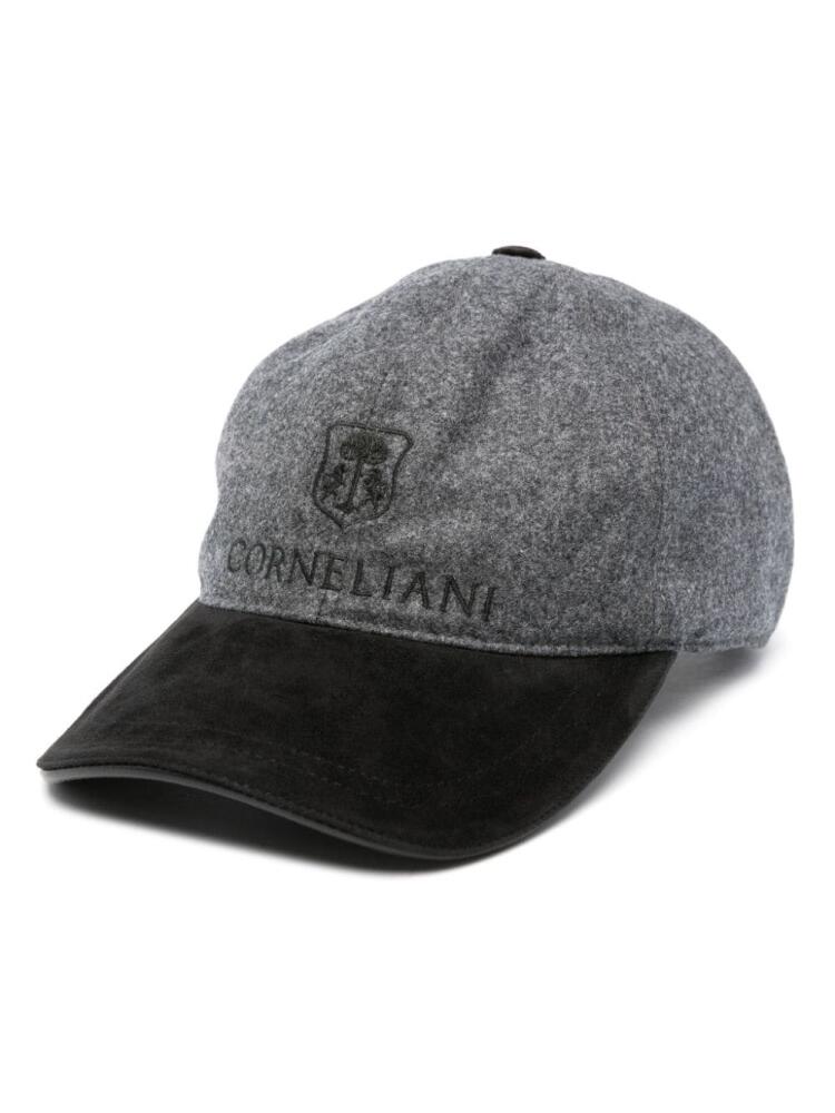 Corneliani logo-embroidered cap - Grey Cover