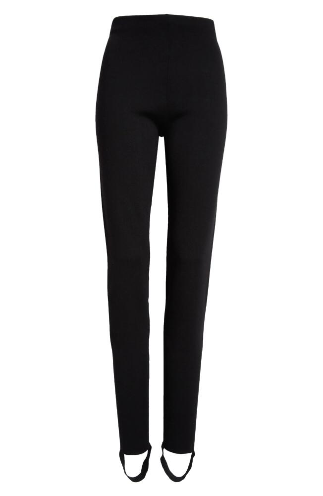 The Row Dianta Wool Blend Stirrup Leggings in Black Cover