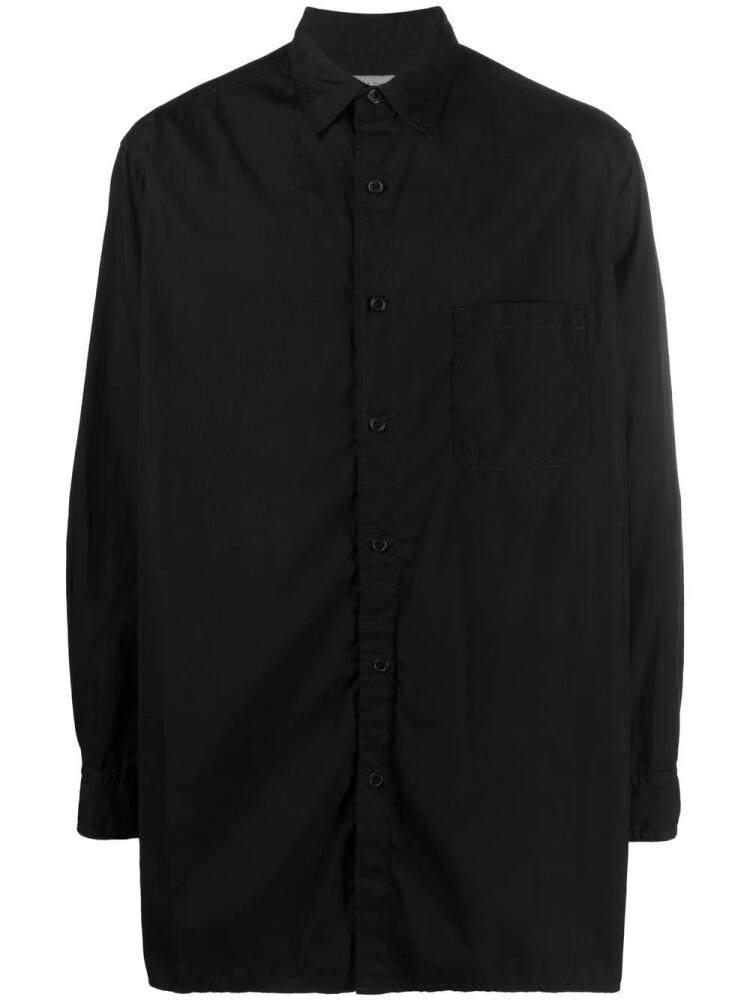 Yohji Yamamoto long-line shirt - Black Cover