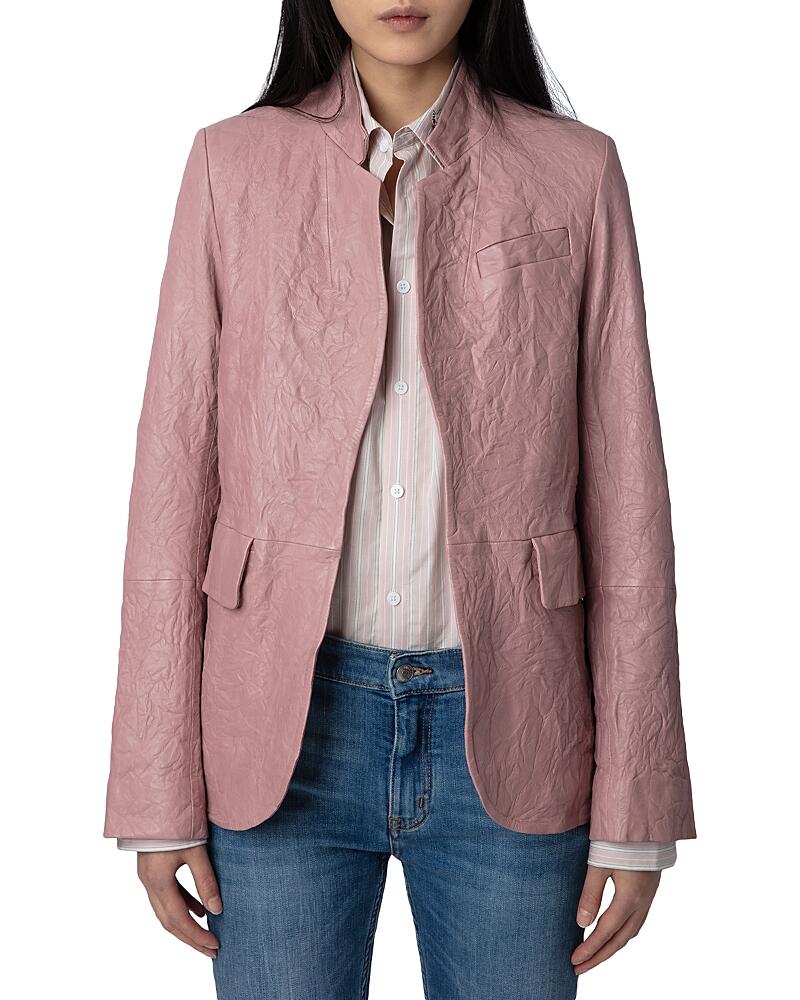 Zadig & Voltaire Textured Leather Blazer Cover