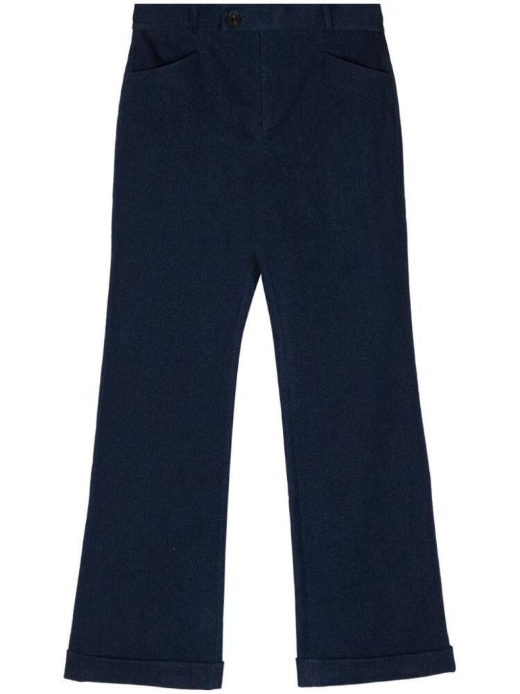 Ernest W. Baker Cuffed 70's flared jeans - Blue Cover