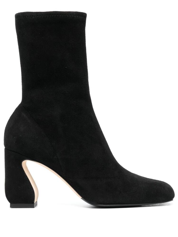 Si Rossi square-toe suede boots - Black Cover