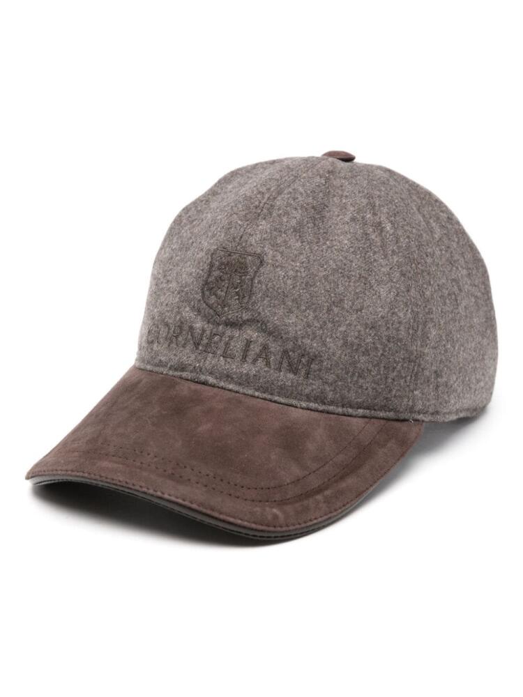 Corneliani logo-embroidered cap - Brown Cover