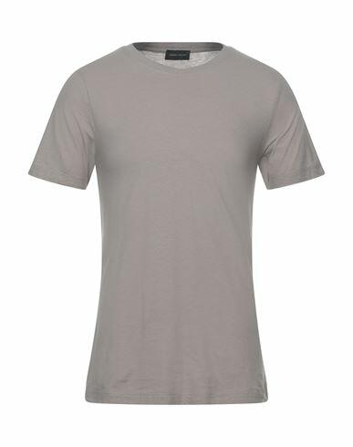 Roberto Collina Man T-shirt Dove grey Cotton Cover