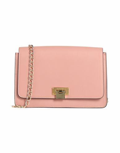 Visone Woman Cross-body bag Pink Calfskin Cover