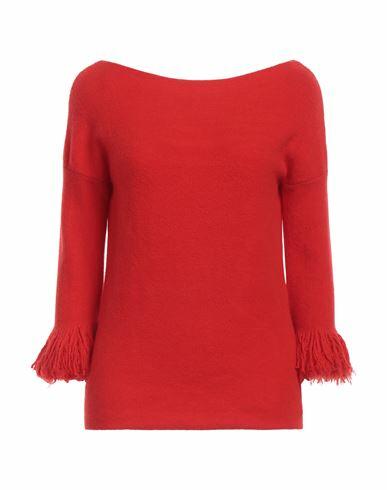 Liviana Conti Woman Sweater Red Virgin Wool, Polyamide, Cashmere, Elastane Cover