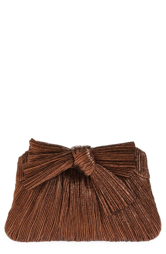 Loeffler Randall Rayne Plissé Clutch in Mocha Cover