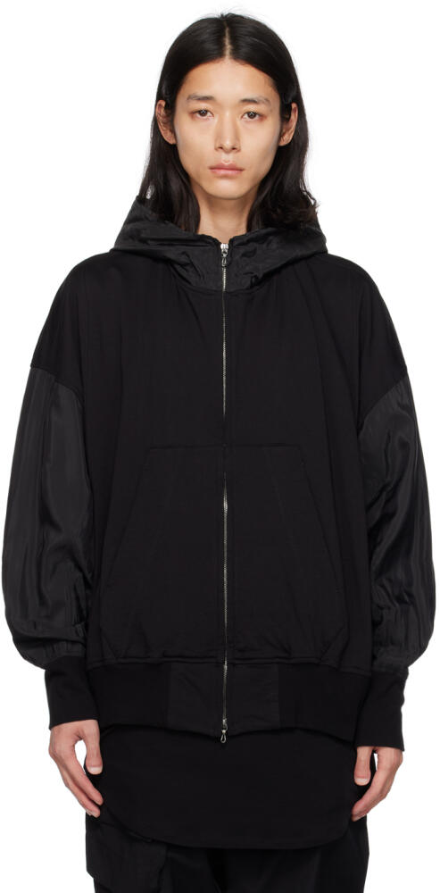 Julius Black Paneled Hoodie Cover