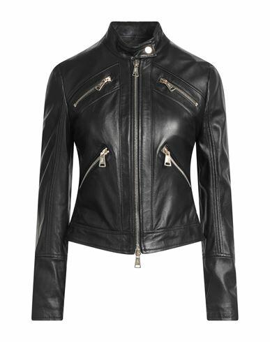 Stewart Woman Jacket Black Lambskin Cover