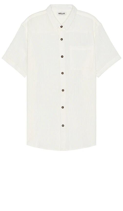 ROLLA'S Bon Crepe Shirt in White Cover