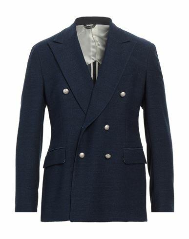 Brian Dales Man Blazer Navy blue Wool, Elastane Cover