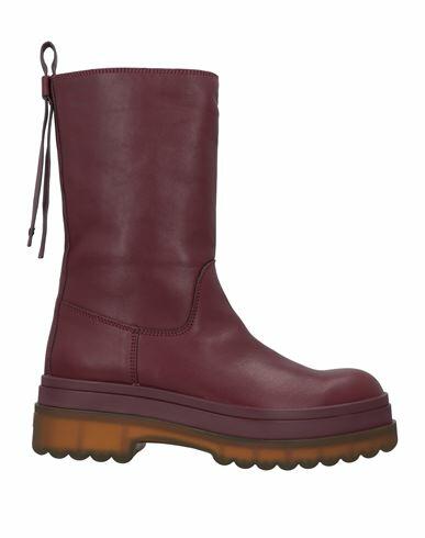 Red(v) Woman Ankle boots Burgundy Soft Leather Cover