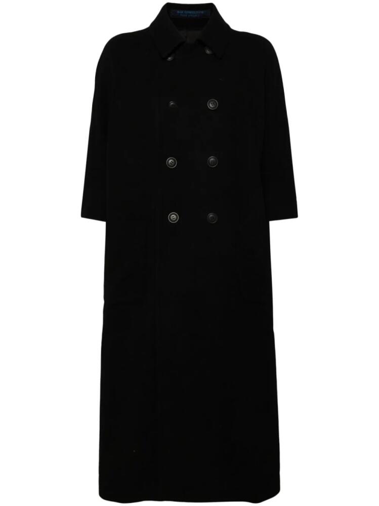 Yohji Yamamoto Mosser double breasted coat - Black Cover