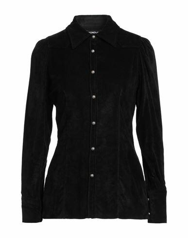 Dondup Woman Shirt Black Viscose, Polyamide Cover