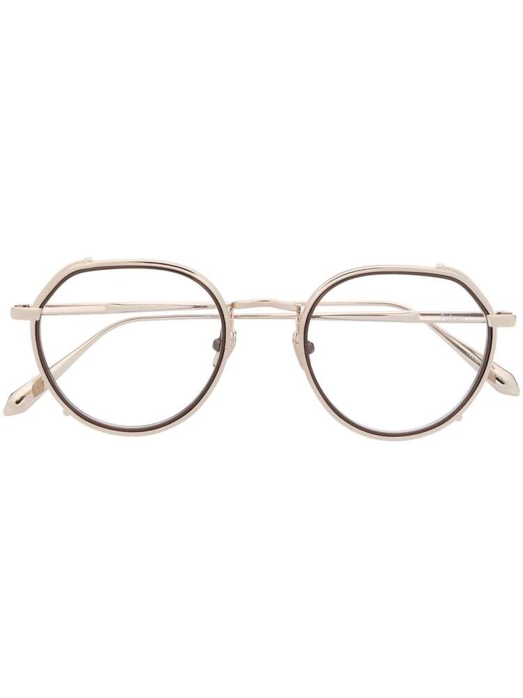 Linda Farrow round-frame glasses - Gold Cover