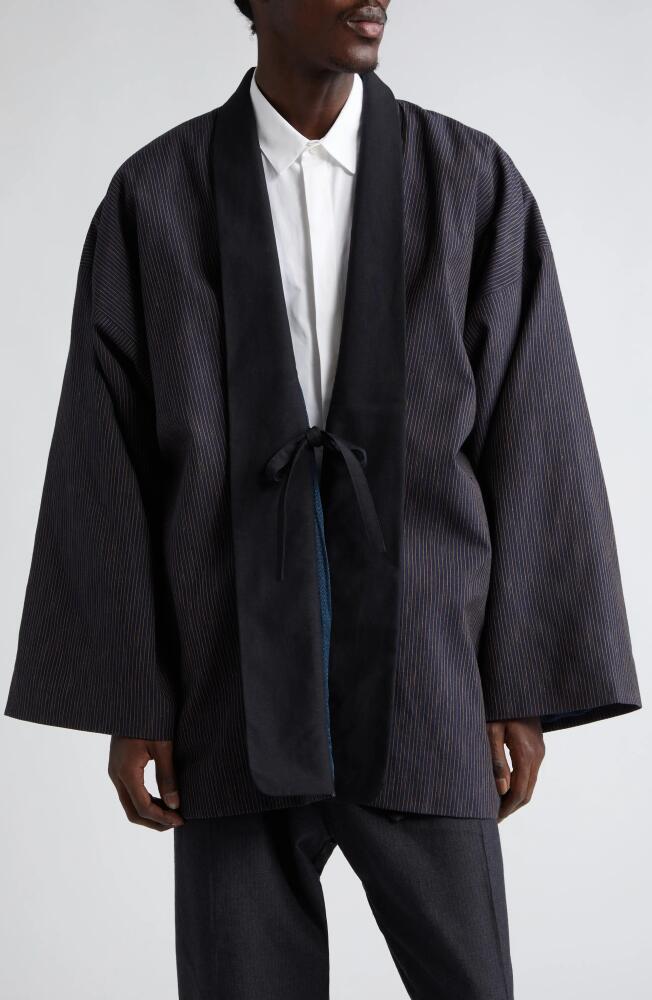 VISVIM Kiyari Santome Wool Blend Jacket in Navy Cover