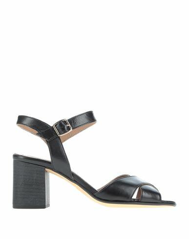 Paola Ferri Woman Sandals Black Soft Leather Cover