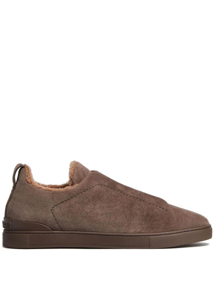 Zegna Triple Stitch sneakers - Brown Cover