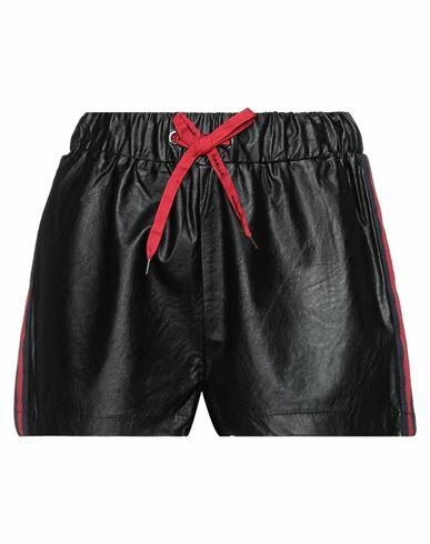 Gaëlle Paris Woman Shorts & Bermuda Shorts Black Viscose, Polyurethane Cover