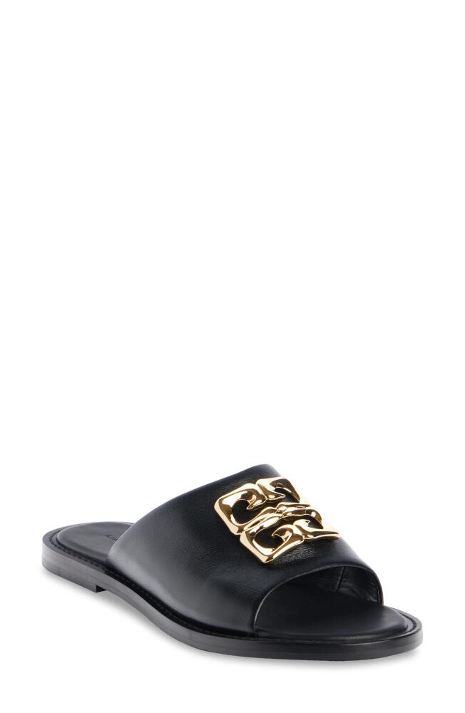 Givenchy Liquid 4G Logo Slide Sandal in Black Cover