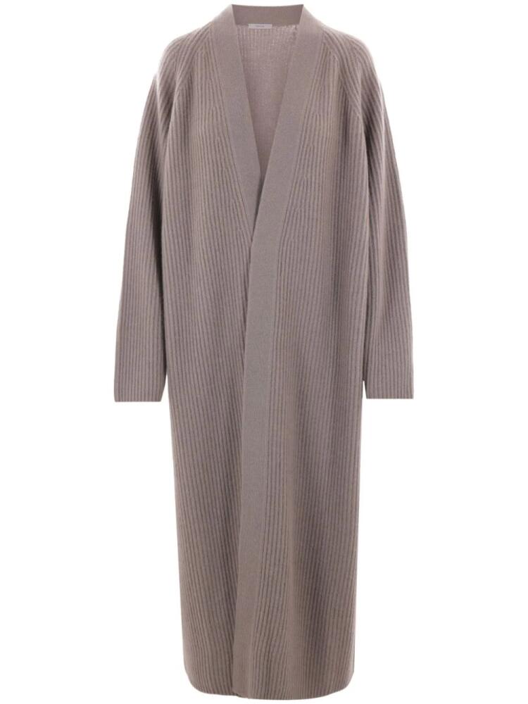 Dusan V-neck cashmere cardi-coat - Neutrals Cover