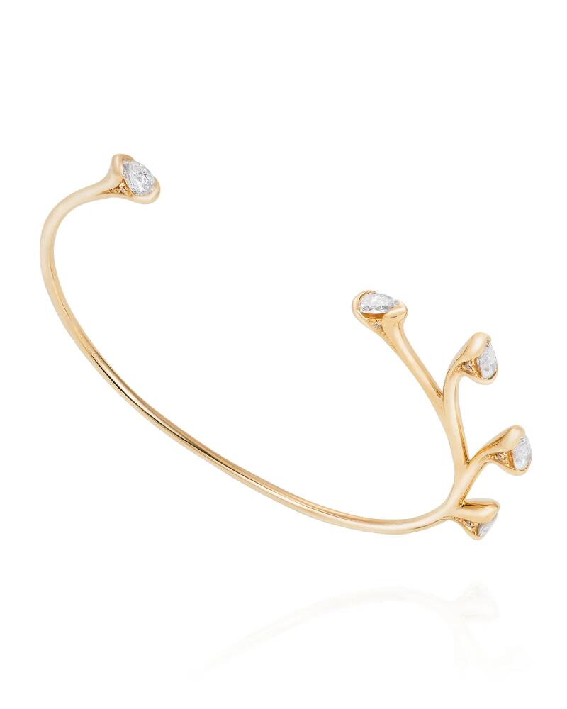 Fernando Jorge Sprouting 5-Diamond Bracelet in 18k Yellow Gold Cover