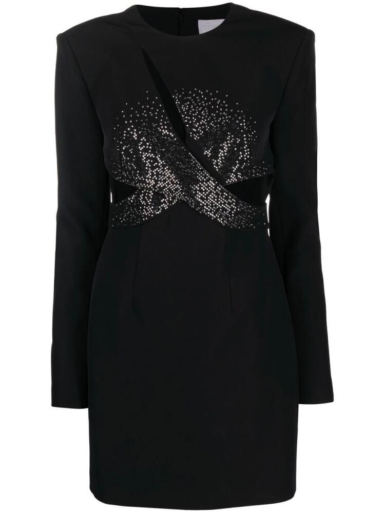 Genny beaded-detail cut-out dress - Black Cover