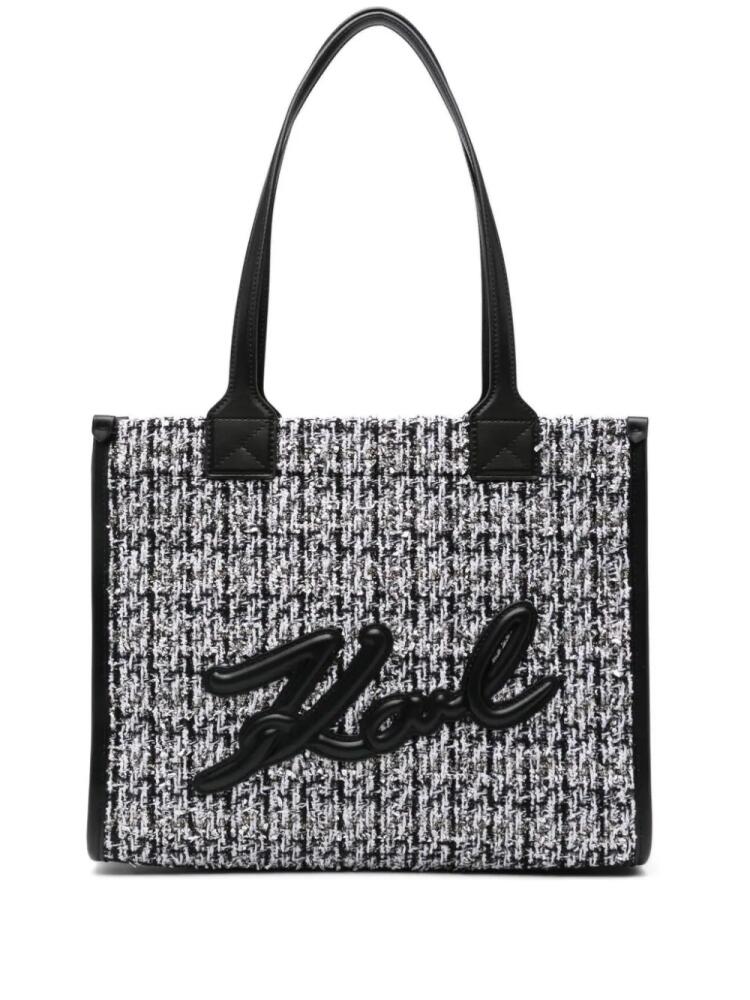 Karl Lagerfeld large K/Skuare tote bag - Black Cover