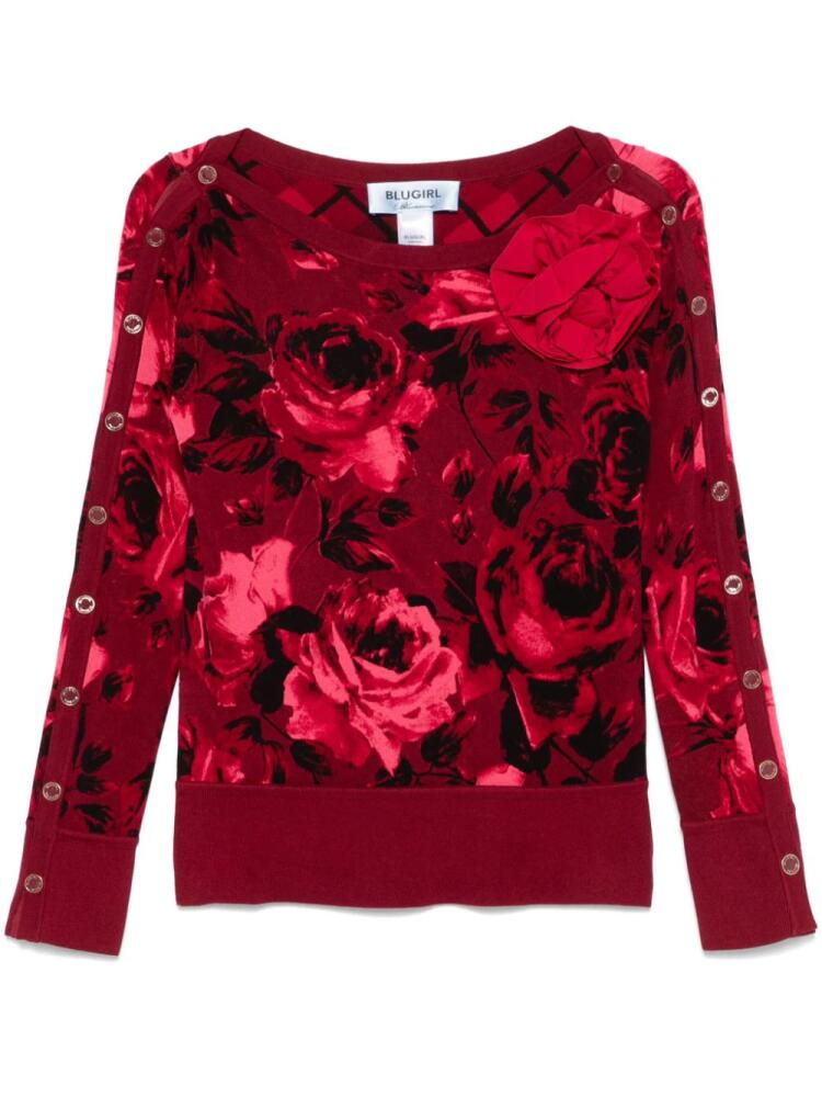 Blugirl Enchanted Roses sweater - Red Cover