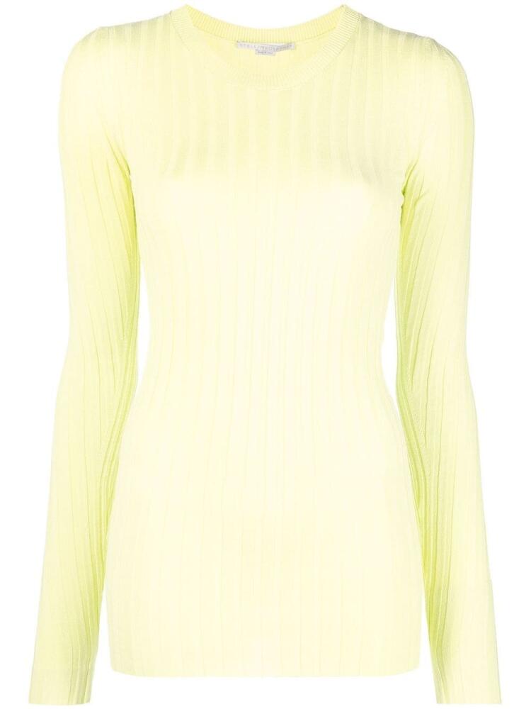 Stella McCartney ribbed-knit crewneck jumper - Green Cover