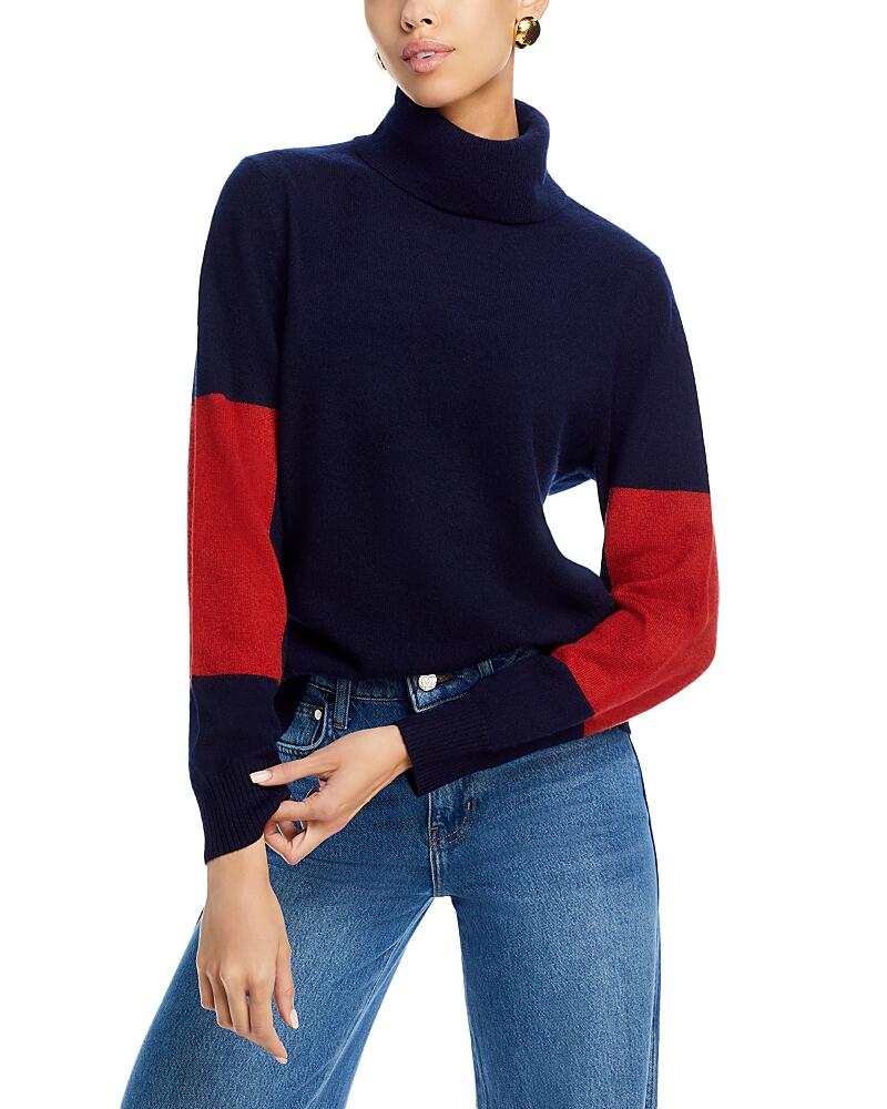 C by Bloomingdale's Cashmere Color Block Elbow Cashmere Sweater - Exclusive Cover