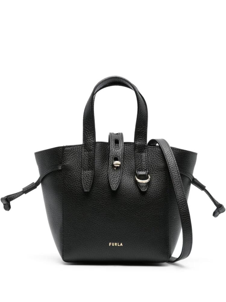 Furla mini Net leather tote bag - Black Cover