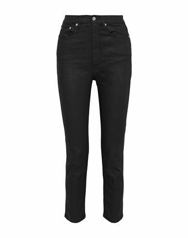 Simon Miller Woman Jeans Black Cotton, Elastane Cover