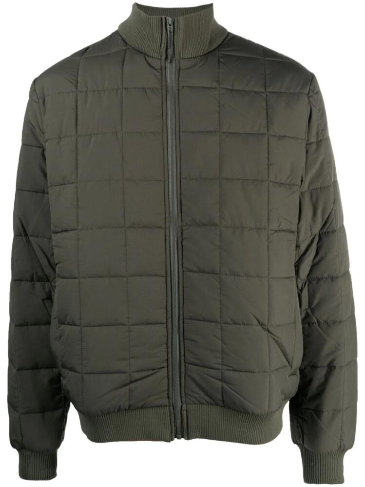 Rains Liner high-neck quilted jacket - Green Cover