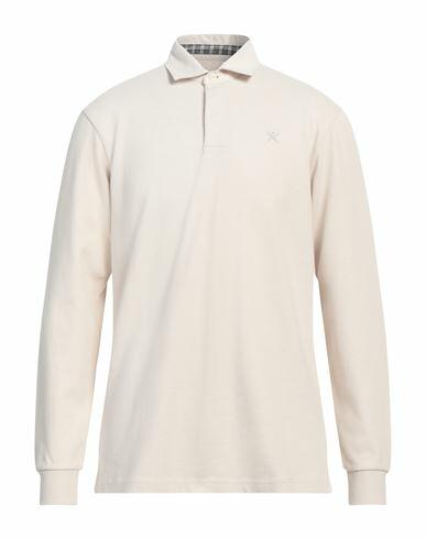 Hackett Man Polo shirt Beige Cotton Cover