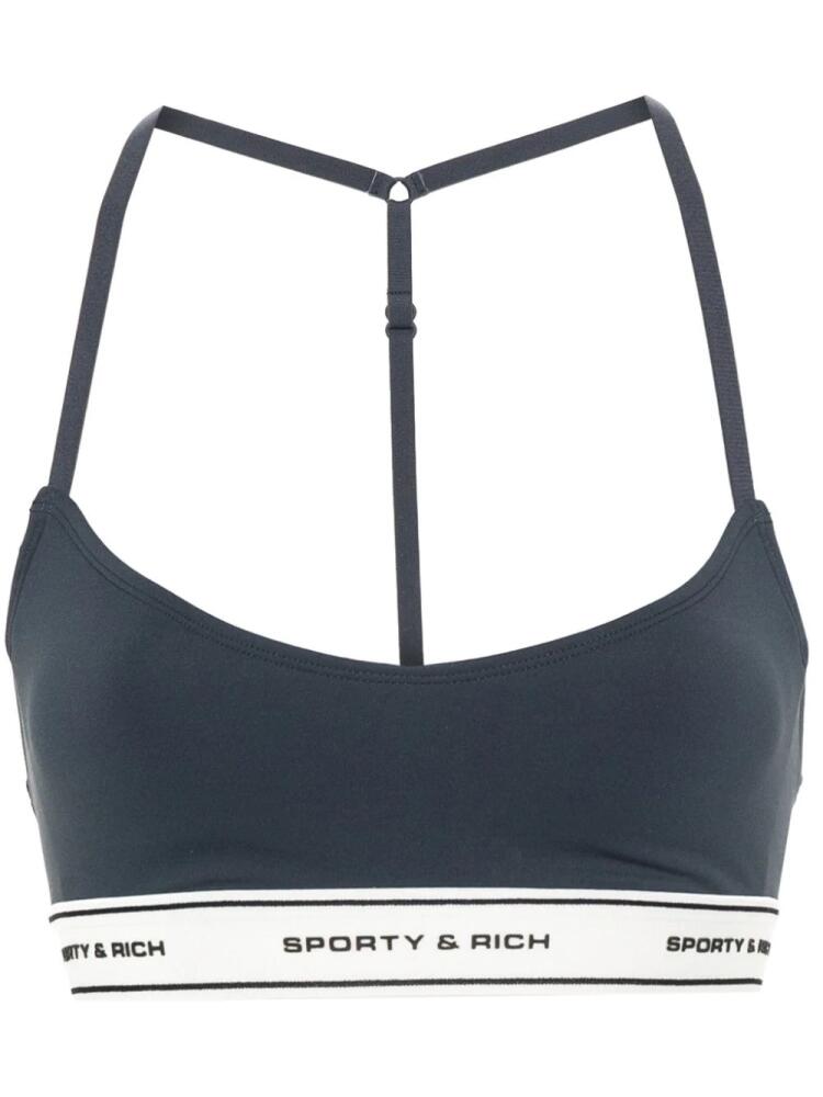 Sporty & Rich SR Bold Sports bralette top - Blue Cover