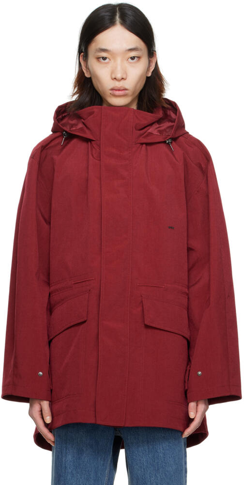 WOOYOUNGMI Red Hooded Jacket Cover