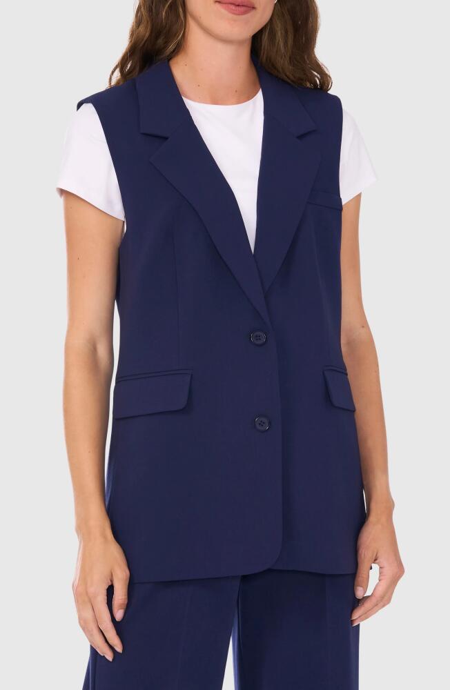 halogen(r) Two-Pocket Vest in Classic Navy Blue Cover