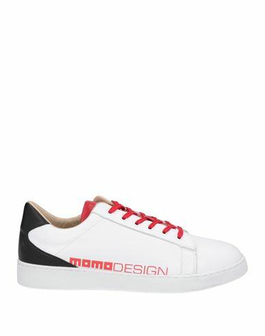 Momo Design Man Sneakers White Soft Leather Cover