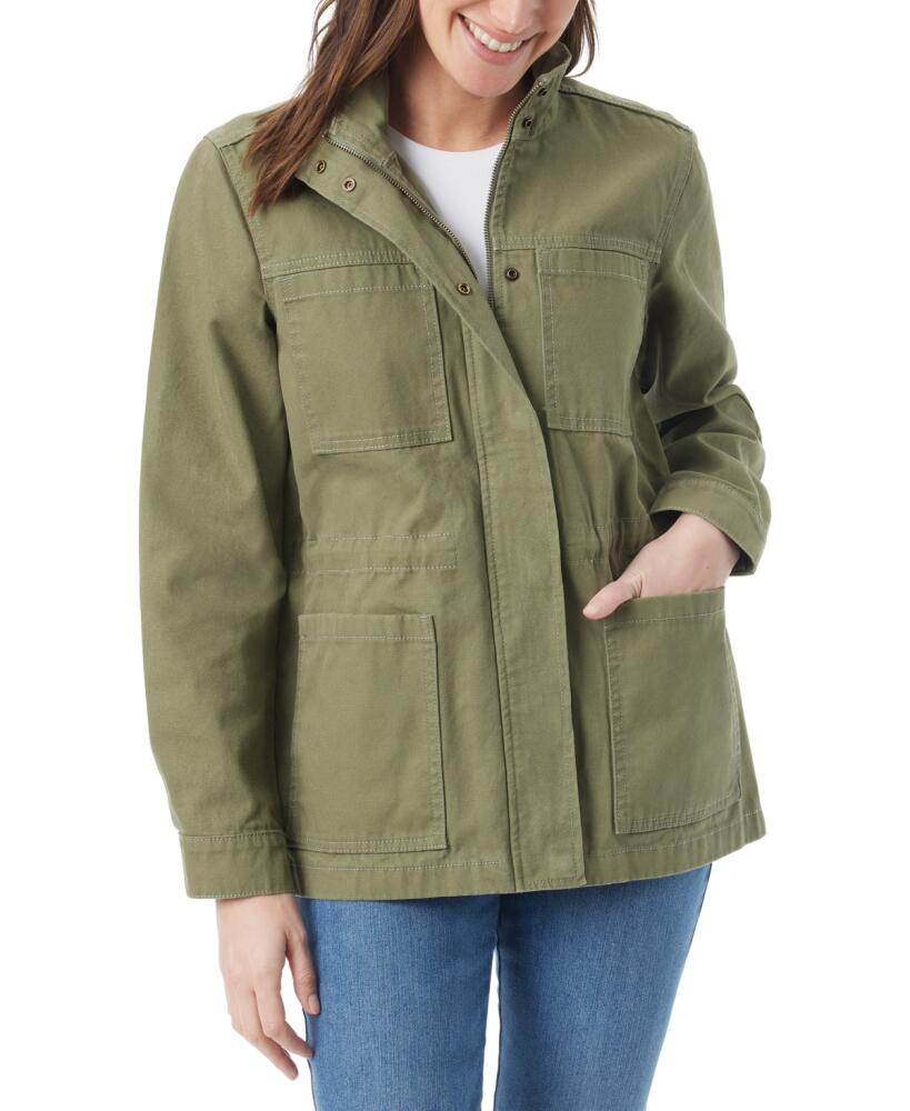 Gloria Vanderbilt Women's Anorak Utility Jacket - Garden Sage Cover