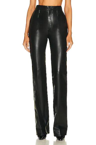 Saint Laurent Leather Pant in Black Cover