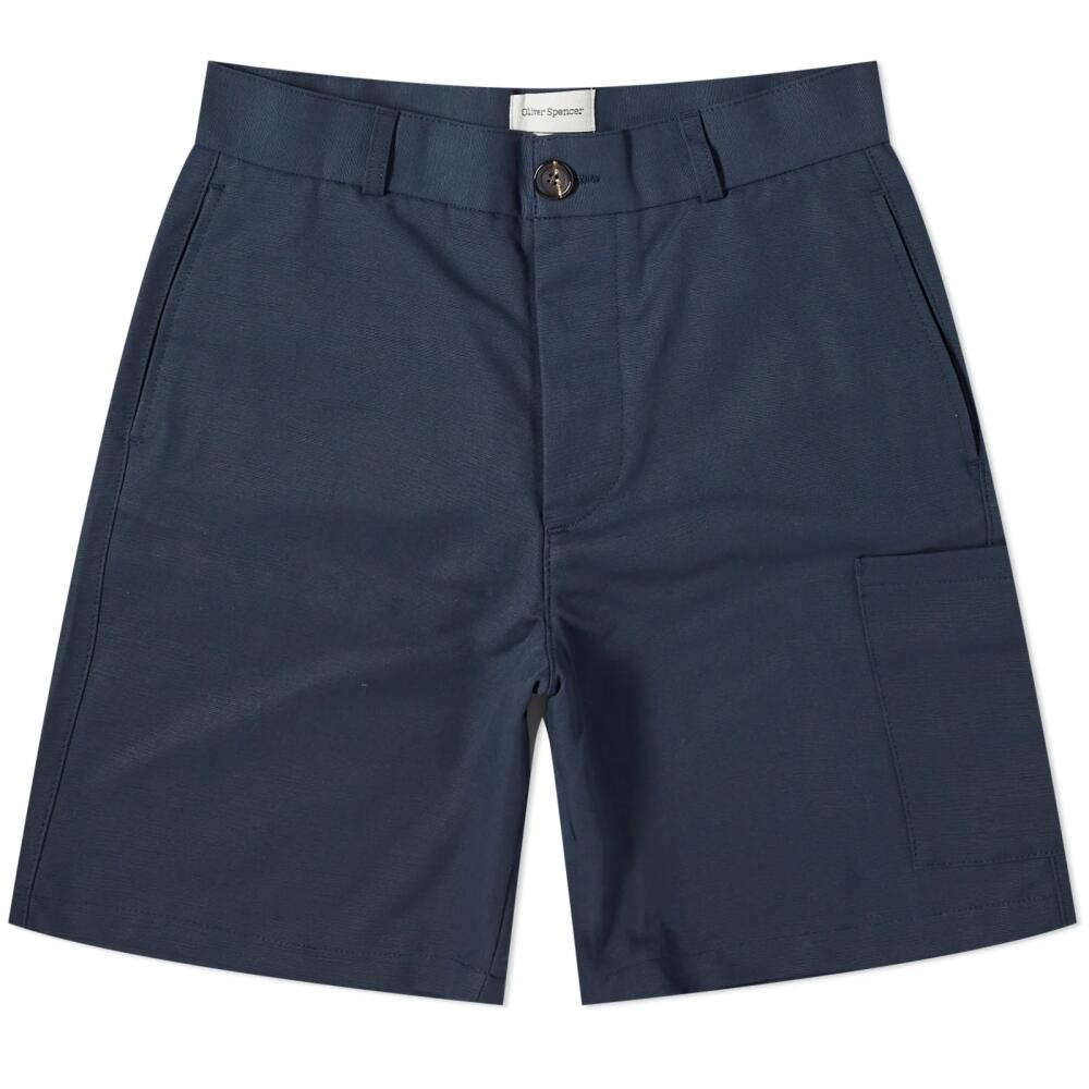 Oliver Spencer Men's Judo Shorts in Navy Cover